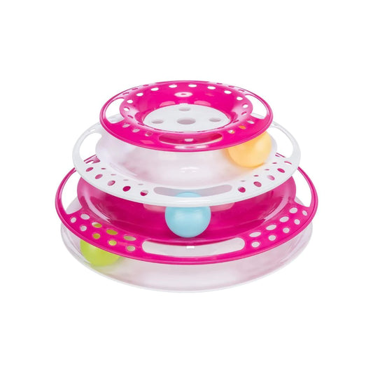 Trixie Cat Activity Catch The Balls Circle Track Pink