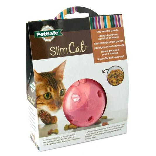 PetSafe SlimCat Food Dispenser Cat Toy Pink